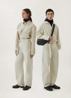 Lemaire-UK TWISTED BELTED PANTS Women