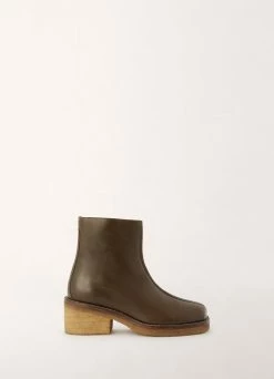 Lemaire-UK WOMEN PIPED HEELED BOOTS