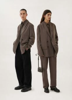 Lemaire-UK BELTED DOUBLE BREASTED JACKET Women