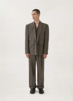 Lemaire-UK BOXY DOUBLE BREASTED BLAZER Men