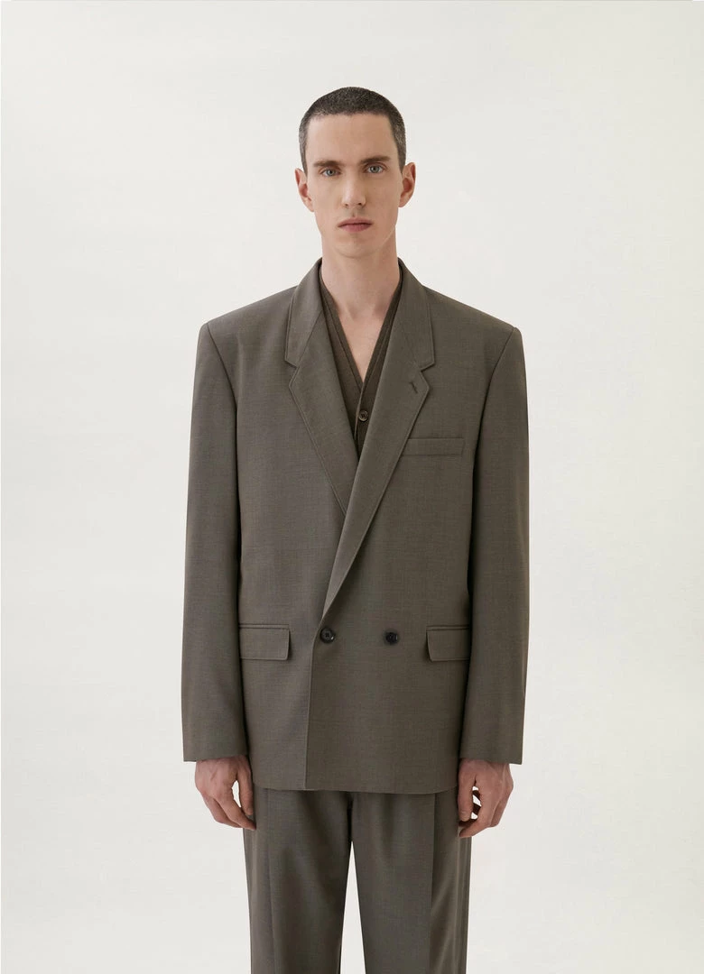 Lemaire-UK BOXY DOUBLE BREASTED BLAZER Men