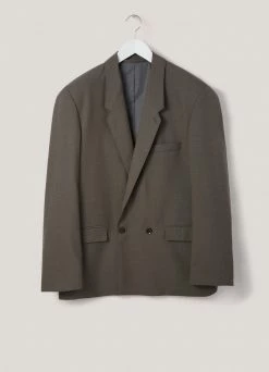 Lemaire-UK BOXY DOUBLE BREASTED BLAZER Men