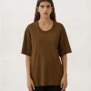 Lemaire-UK Women RIB T-SHIRT