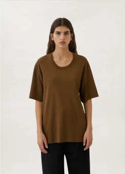 Lemaire-UK Women RIB T-SHIRT
