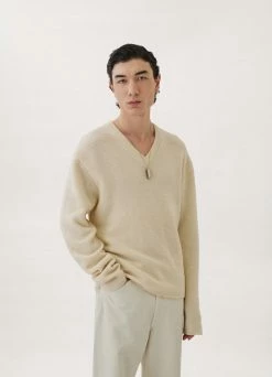 Lemaire-UK V-NECK SWEATER Men