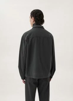 Lemaire-UK STAND COLLAR OVERSHIRT
