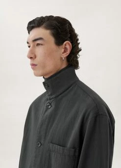 Lemaire-UK STAND COLLAR OVERSHIRT