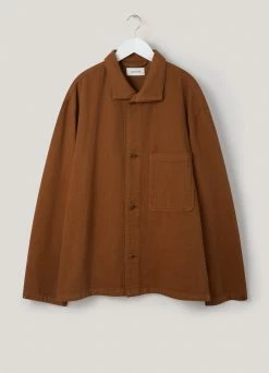 Lemaire-UK Men STAND COLLAR OVERSHIRT