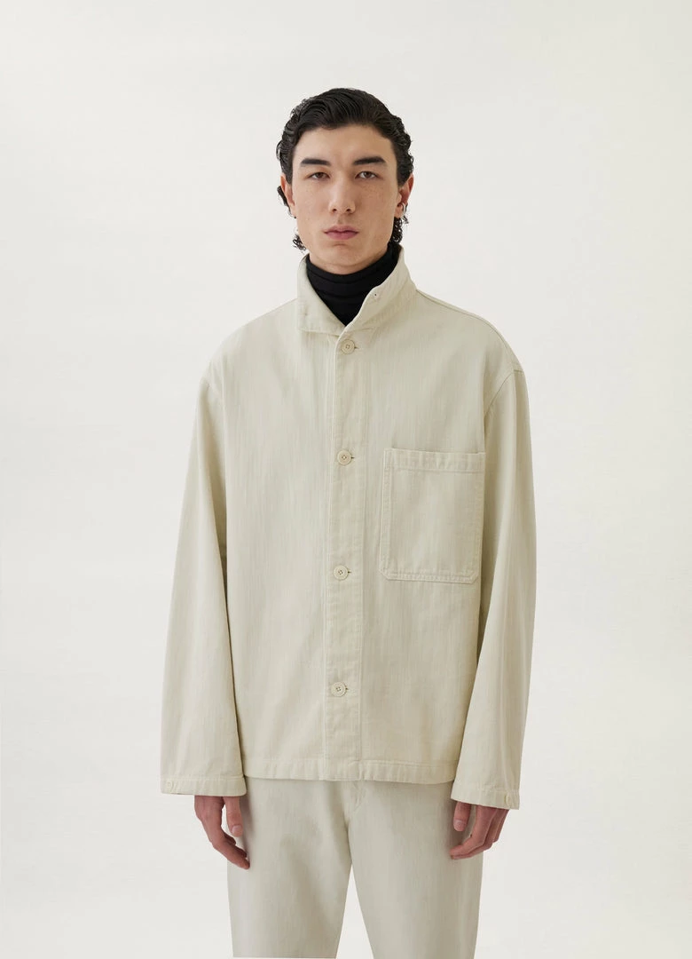 Lemaire-UK STAND COLLAR OVERSHIRT