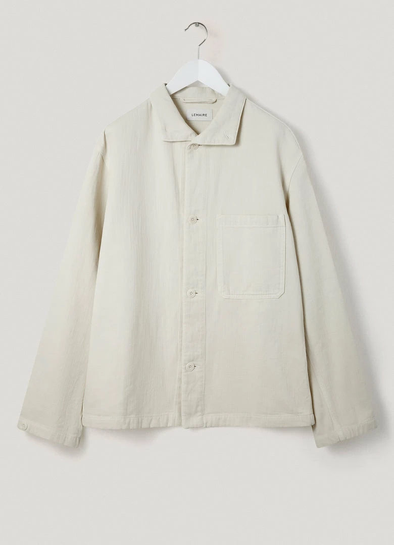 Lemaire-UK STAND COLLAR OVERSHIRT
