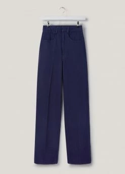 Lemaire-UK DENIM HIGH WAISTED PANTS