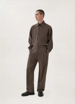 Lemaire-UK Men EASY PLEATED PANTS
