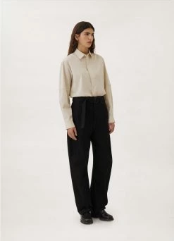 Lemaire-UK TWISTED BELTED PANTS Women