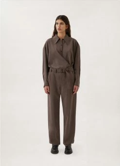 Lemaire-UK SOFT BELTED PANTS