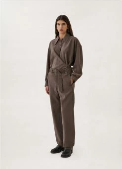 Lemaire-UK SOFT BELTED PANTS