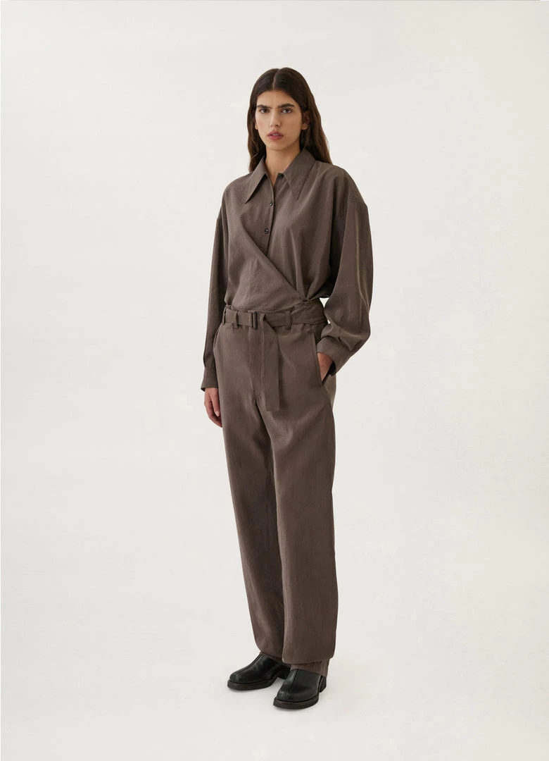 Lemaire-UK SOFT BELTED PANTS