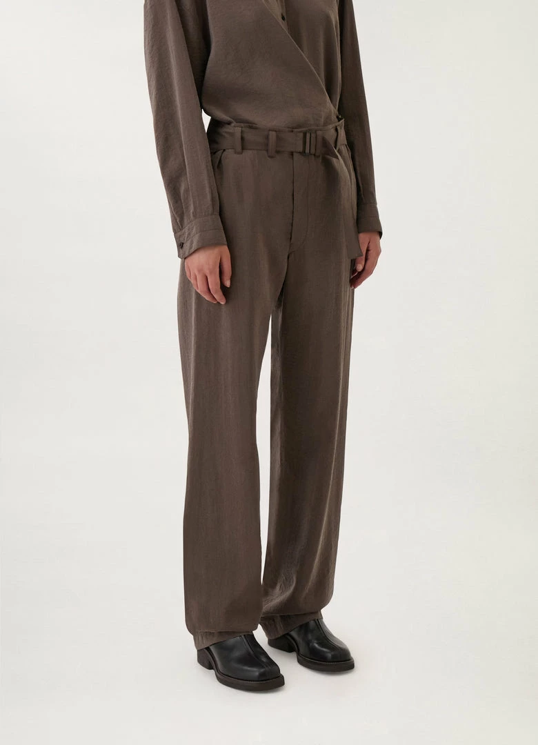 Lemaire-UK SOFT BELTED PANTS