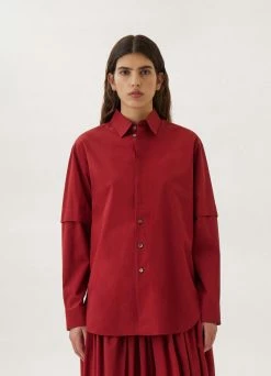 Lemaire-UK Women SHIRT WITH SLITS