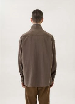 Lemaire-UK REGULAR COLLAR TWISTED SHIRT