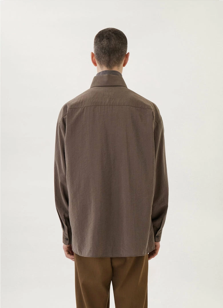 Lemaire-UK REGULAR COLLAR TWISTED SHIRT