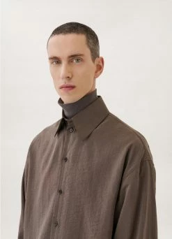 Lemaire-UK REGULAR COLLAR TWISTED SHIRT