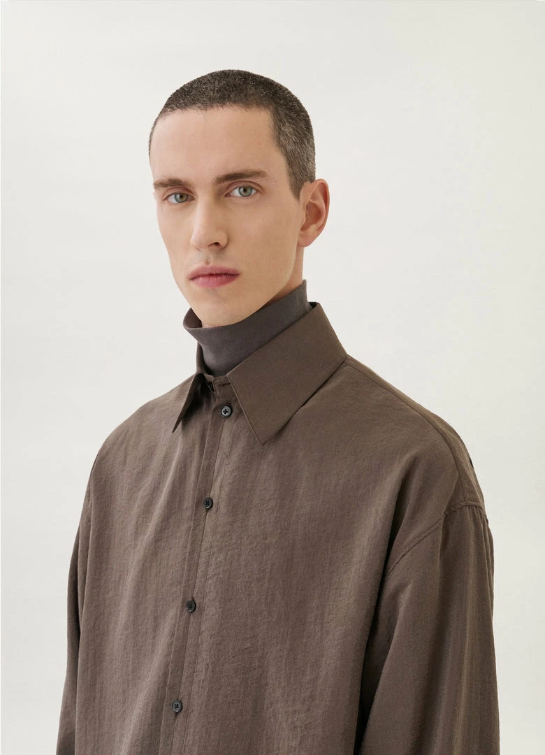 Lemaire-UK REGULAR COLLAR TWISTED SHIRT