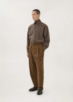 Lemaire-UK REGULAR COLLAR TWISTED SHIRT