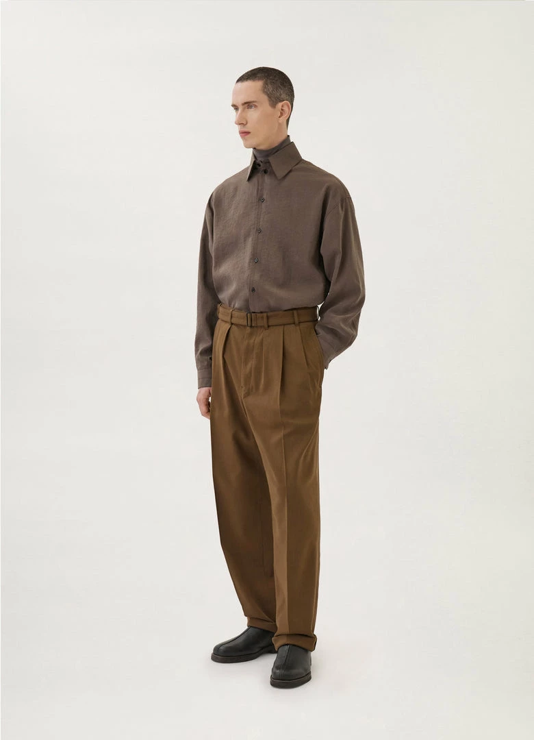 Lemaire-UK REGULAR COLLAR TWISTED SHIRT