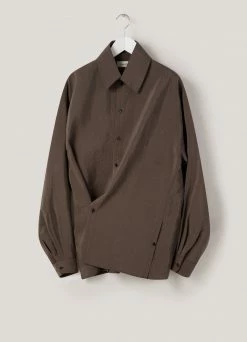 Lemaire-UK REGULAR COLLAR TWISTED SHIRT