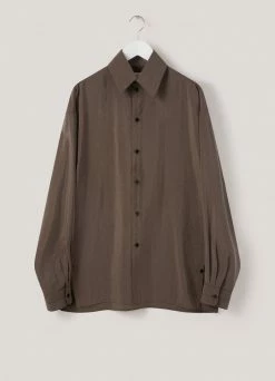 Lemaire-UK REGULAR COLLAR TWISTED SHIRT