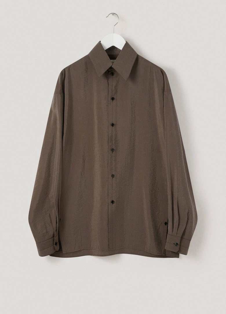 Lemaire-UK REGULAR COLLAR TWISTED SHIRT