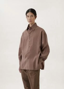 Lemaire-UK REGULAR COLLAR TWISTED SHIRT