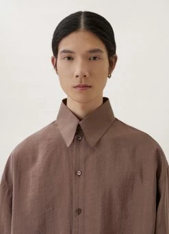 Lemaire-UK REGULAR COLLAR TWISTED SHIRT