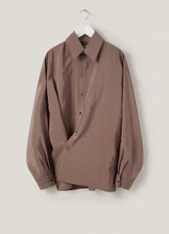 Lemaire-UK REGULAR COLLAR TWISTED SHIRT