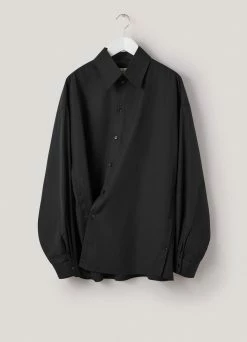 Lemaire-UK REGULAR COLLAR TWISTED SHIRT