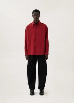 Lemaire-UK Men REGULAR COLLAR TWISTED SHIRT