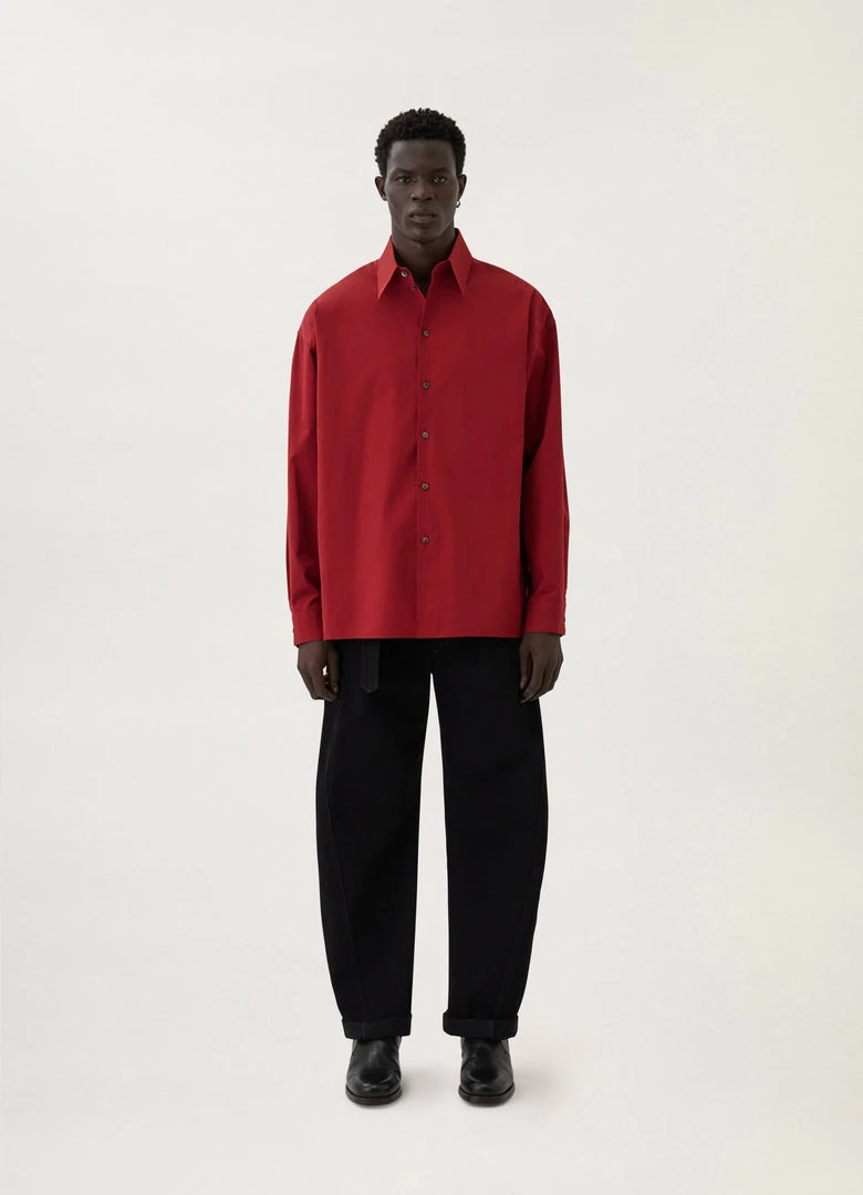 Lemaire-UK Men REGULAR COLLAR TWISTED SHIRT