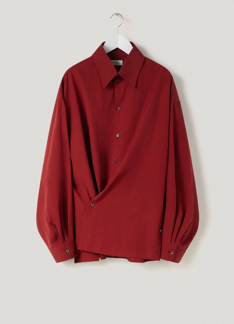 Lemaire-UK Men REGULAR COLLAR TWISTED SHIRT