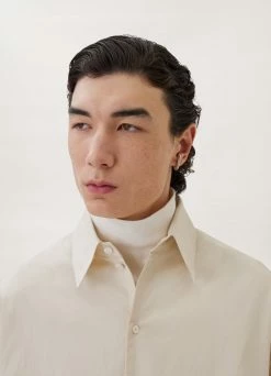 Lemaire-UK REGULAR COLLAR TWISTED SHIRT