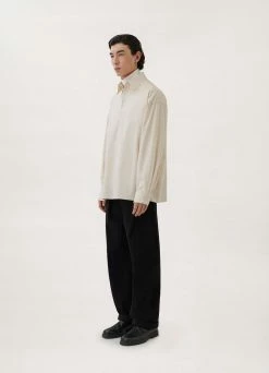 Lemaire-UK REGULAR COLLAR TWISTED SHIRT