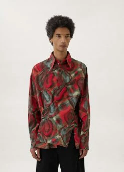 Lemaire-UK REGULAR COLLAR TWISTED SHIRT