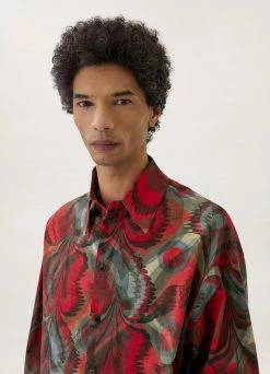 Lemaire-UK REGULAR COLLAR TWISTED SHIRT