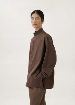 Lemaire-UK STAND COLLAR TWISTED SHIRT