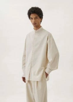 Lemaire-UK STAND COLLAR TWISTED SHIRT Men