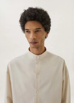 Lemaire-UK STAND COLLAR TWISTED SHIRT Men