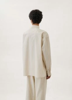 Lemaire-UK STAND COLLAR TWISTED SHIRT Men