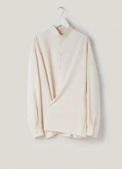 Lemaire-UK STAND COLLAR TWISTED SHIRT Men