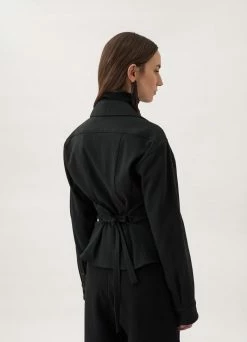 Lemaire-UK Women CONVERTIBLE COLLAR FITTED