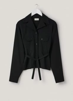 Lemaire-UK Women CONVERTIBLE COLLAR FITTED