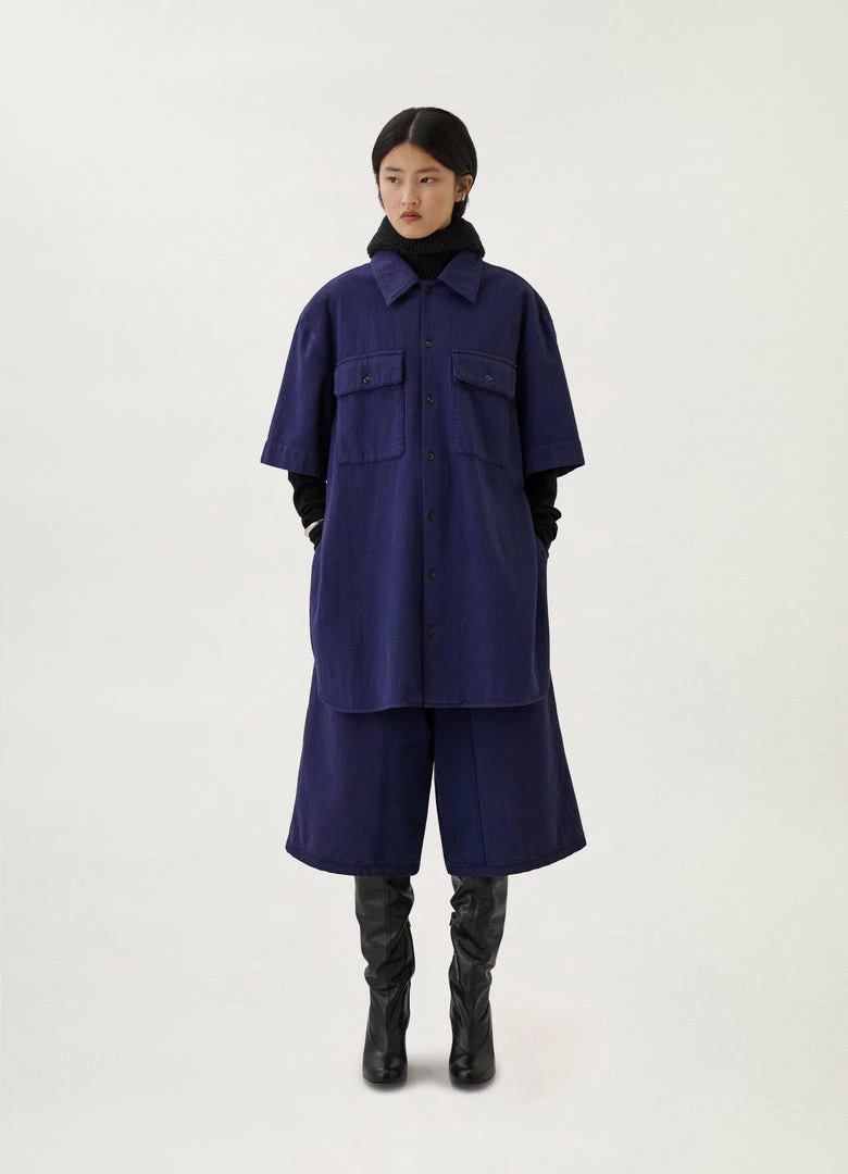 Lemaire-UK SHORT SLEEVE DENIM SHIRT